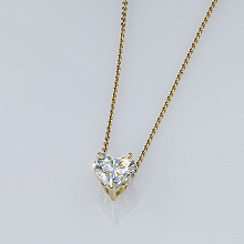 Подвеска из желтого золота с бриллиантом