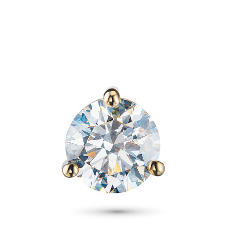 Классическая подвеска из желтого золота