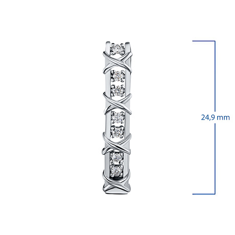 Подвеска из белого золота с бриллиантами