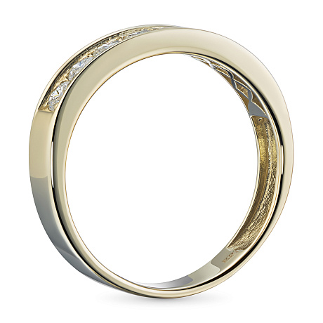 Кольцо из желтого золота с бриллиантами