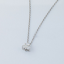 Подвеска из комбинированного золота с бриллиантами