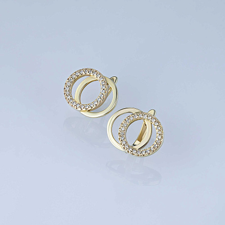 Серьги из желтого золота