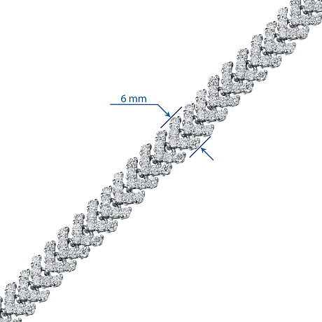 Браслет из белого золота