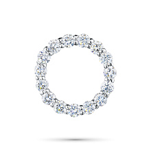 Подвеска из комбинированного золота с бриллиантами