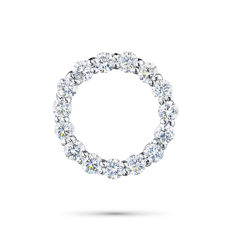 Подвеска из комбинированного золота с бриллиантами