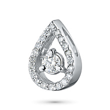 Подвеска из белого золота c бриллиантами