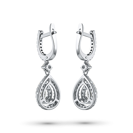 Серьги из белого золота