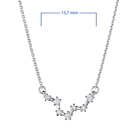 Колье из белого золота