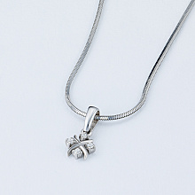 Подвеска из белого золота c бриллиантами