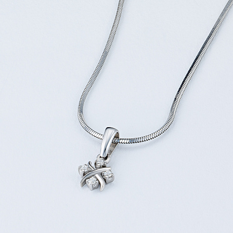 Подвеска из белого золота