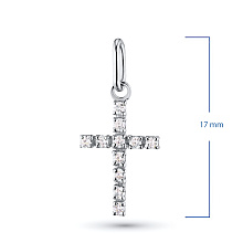 Подвеска из белого золота c бриллиантами