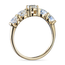 Кольцо из желтого золота c бриллиантами