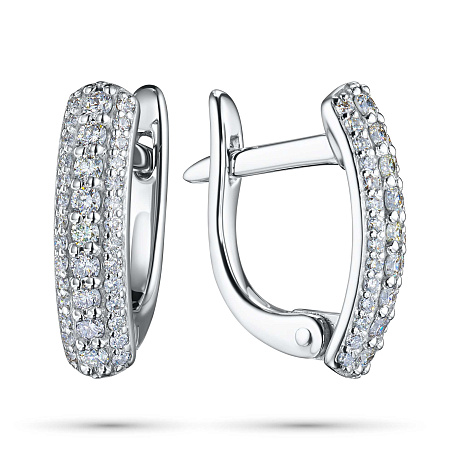 Серьги из белого золота