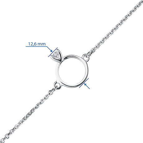 Браслет из белого золота