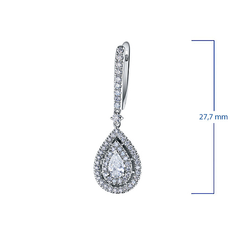 Серьги из белого золота