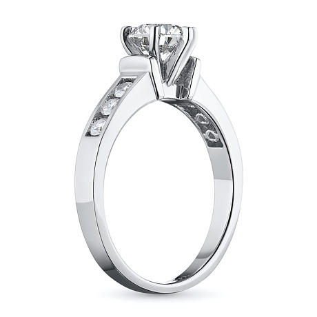 Кольцо из комбинированного золота с бриллиантами