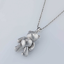 Подвеска из серебра c бриллиантами