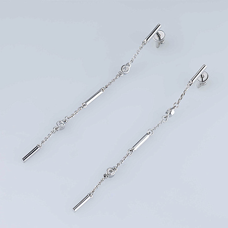 Пусеты из серебра