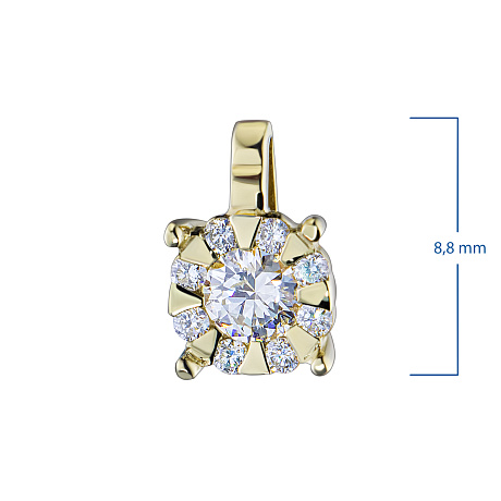 Подвеска из желтого золота