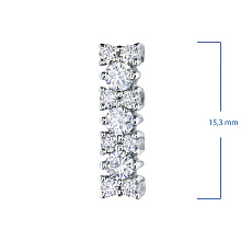 Подвеска из белого золота c бриллиантами