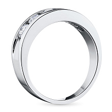 Кольцо из белого золота с бриллиантами