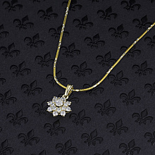 Подвеска из желтого золота c бриллиантами