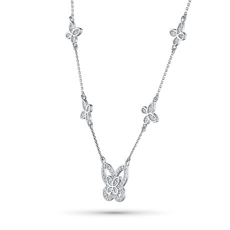 Колье из белого золота