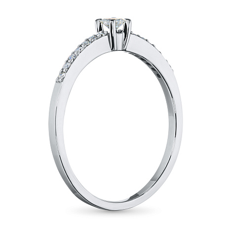 Кольцо из белого золота