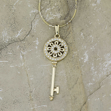 Подвеска из желтого золота