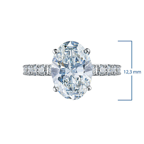 Кольцо из белого золота