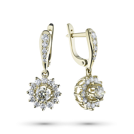 Серьги из желтого золота