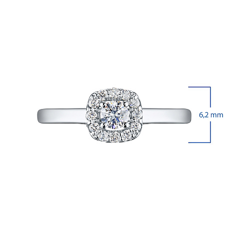 Кольцо из белого золота