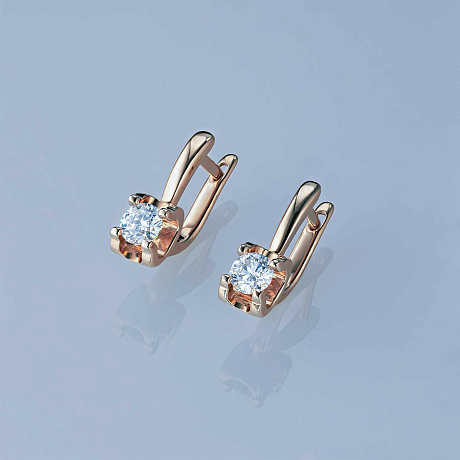 Серьги из красного золота