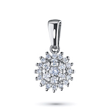 Подвеска из белого золота c бриллиантами