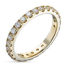 Кольцо из желтого золота c бриллиантами