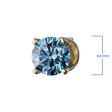 Пусеты из желтого золота