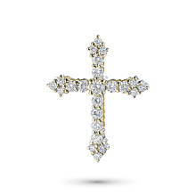 Подвеска из желтого золота c бриллиантами