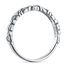 Кольцо из белого золота c бриллиантами