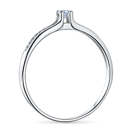 Кольцо из комбинированного золота с бриллиантами