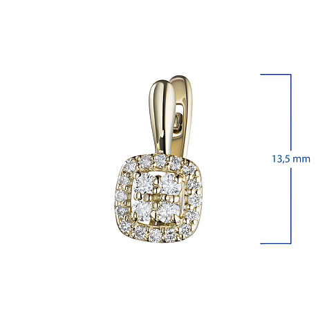 Серьги из желтого золота