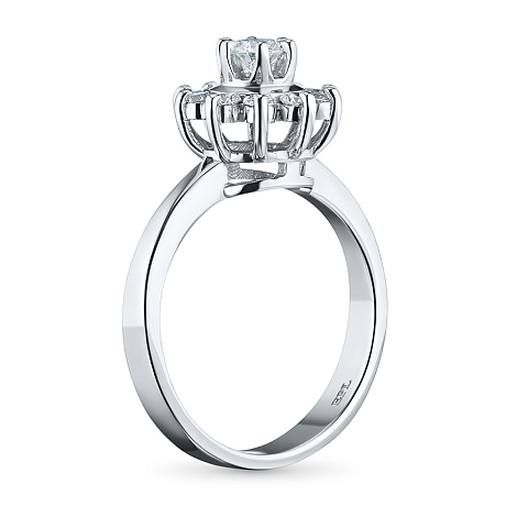 Кольцо из белого золота