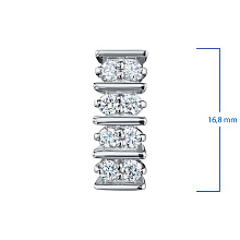 Подвеска из белого золота c бриллиантами