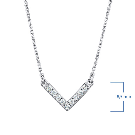 Колье из белого золота