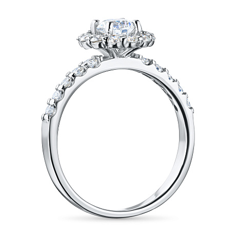 Кольцо из белого золота