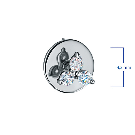 Пусеты из серебра