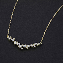 Колье из желтого золота c бриллиантами