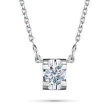 Колье из серебра с бриллиантом