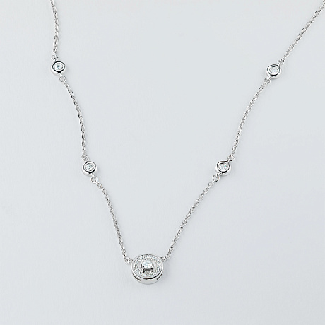 Колье из белого золота