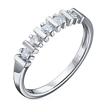 Кольцо из серебра c бриллиантами