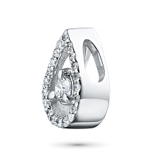 Подвеска из белого золота c бриллиантами